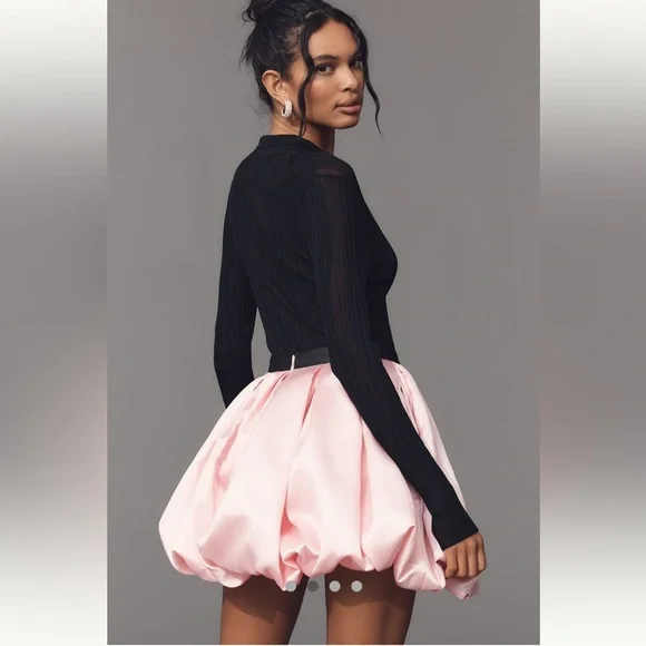 Anthropologie NWT Hutch Full Pleated Bubble Mini Skirt size 10. - Picture 2 of 7